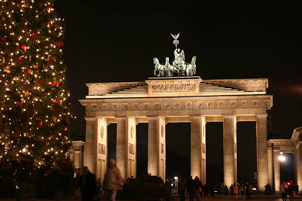 Berlin at Christmas stock photo