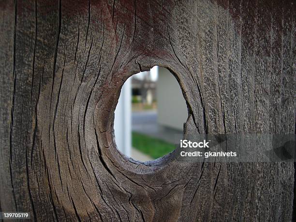 Peeper Stockfoto und mehr Bilder von Guckloch - Guckloch, Zaun, Spähen