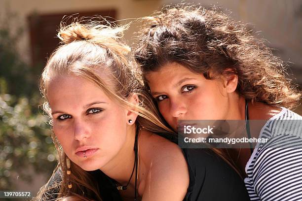 Beautiful Teeenage Friends Stock Photo - Download Image Now - 14-15 Years, Adolescence, Adult