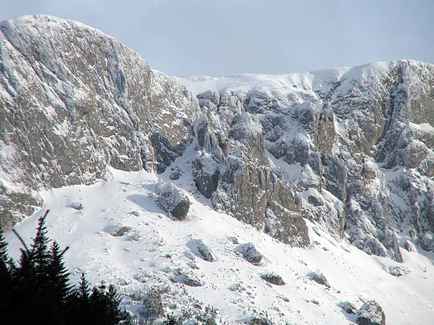 istock Mountain peaks with little trees 139705582