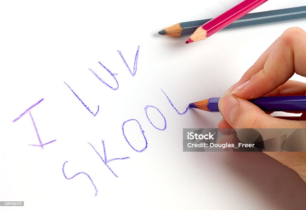 I love 学校（luv Skool - クレヨンのロイヤリティフリーストックフォト