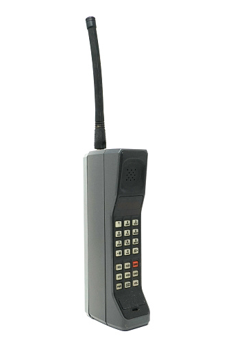 Mobile Phone, Telephone, Old, Retro Style, 1980's