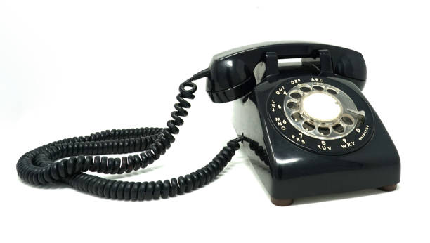 istock Old  rotary telephone black 1397059763