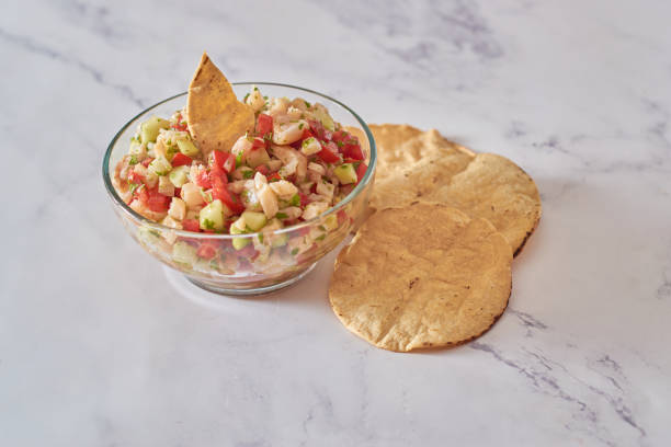 istock Ceviche Tostada, a Latin American dish. 1397060176