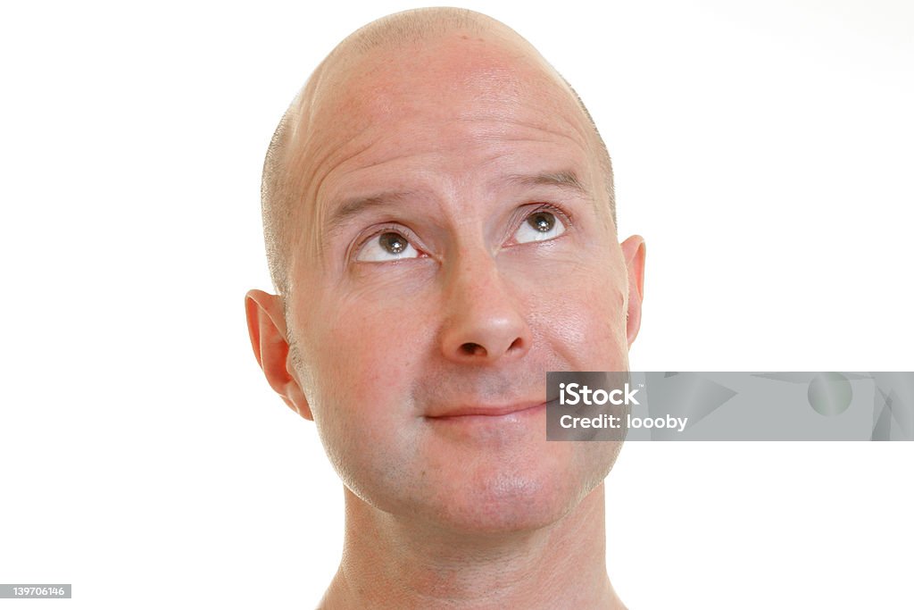 Homme chauve avec du silly exspression - Photo de Adulte libre de droits