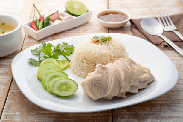 istock Sliced Hainan-style chicken with marinated rice 1397062142