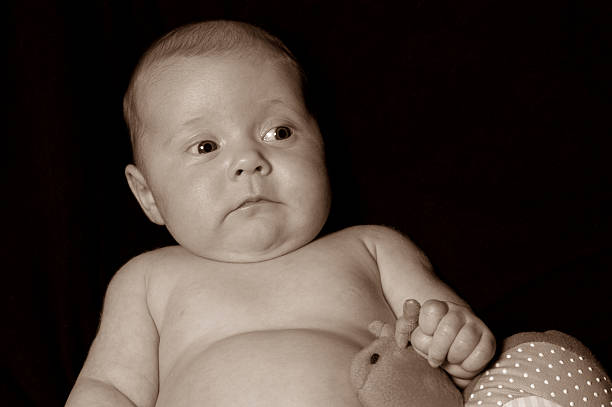 baby portrait stock photo