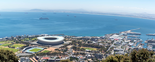 View of Cape Town Stadium from Signal Hill in High Definition