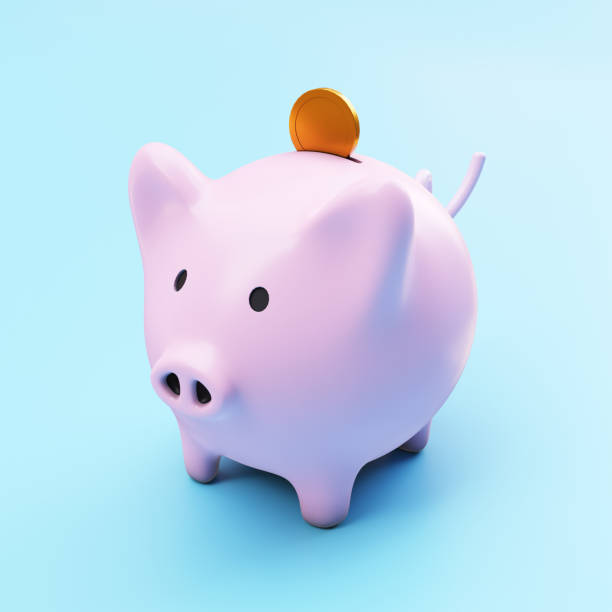 istock 3D illustration material of piggy bank 3D rendering 1397065715