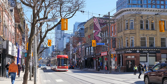 13-May-2022, Toronto, Ontario, Canada, Downtown Toronto, portland street