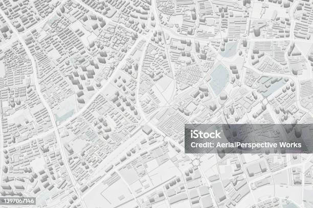 Virtual City Stock Photo - Download Image Now - Global Positioning System, Video Game, Map