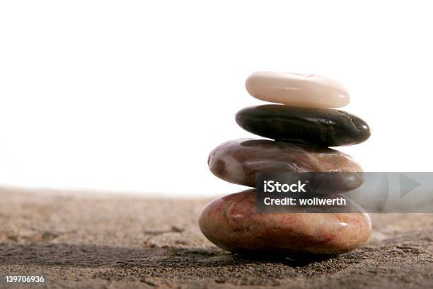 Zen Stones Isolated Stock Photo - Download Image Now - Alternative Medicine, Balance, Buddhism