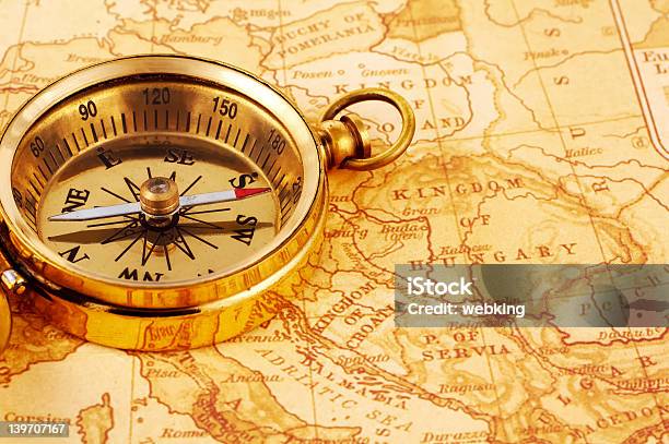 Compass Stock Photo - Download Image Now - Acute Angle, Brass, Concepts