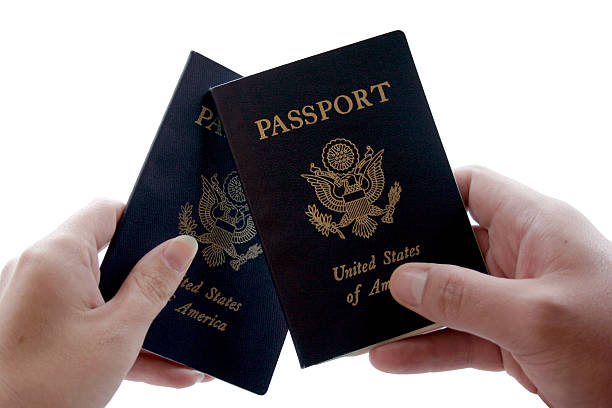 Casal de passaportes - foto de acervo