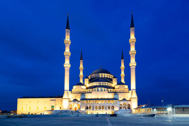 istock Kocatepe Mosque at sunset twilight in Ankara, Turkey 1397073790