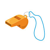 istock Plastic Whistle Icon. 1397073844