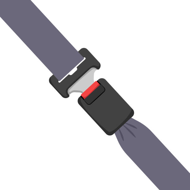 Seat Belt Icon. Scalable to any size. Vector illustration EPS 10 file. buckle stock illustrations