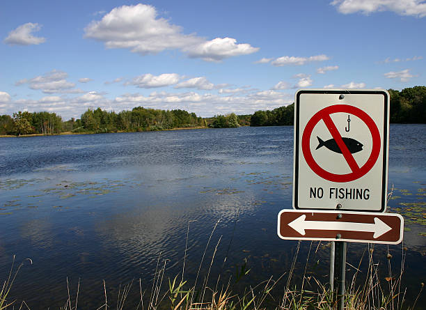 No Fishing stock photo