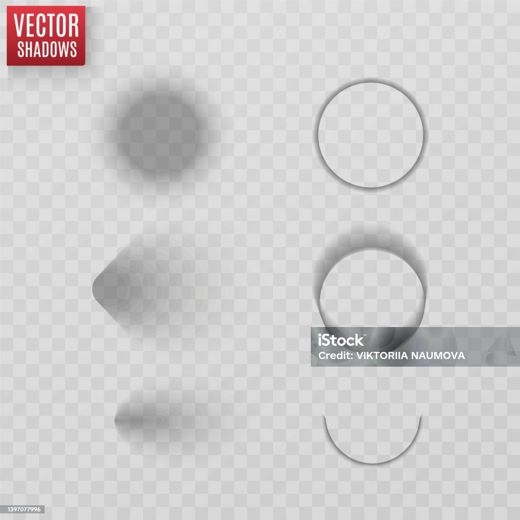 One Shadow Vector Vector Shadows Isolated Transparent Shadow Realistic Illustration Page ...
