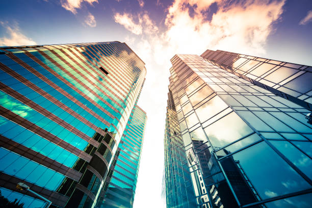 istock Architecture details Modern Building Glass facade Exterior 1397078976