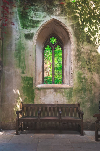 istock St. Dunstan in the East Courtyard, London 1397080012
