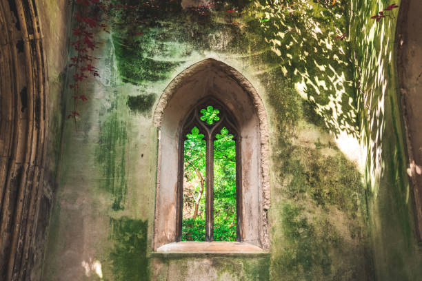 istock St. Dunstan in the East Courtyard, London 1397080034