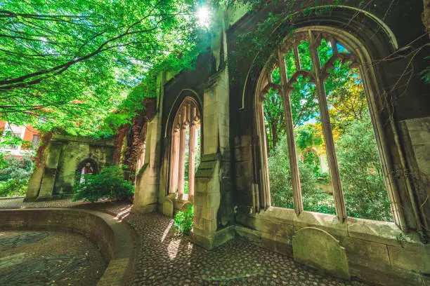 Photo of St. Dunstan in the East Courtyard, London