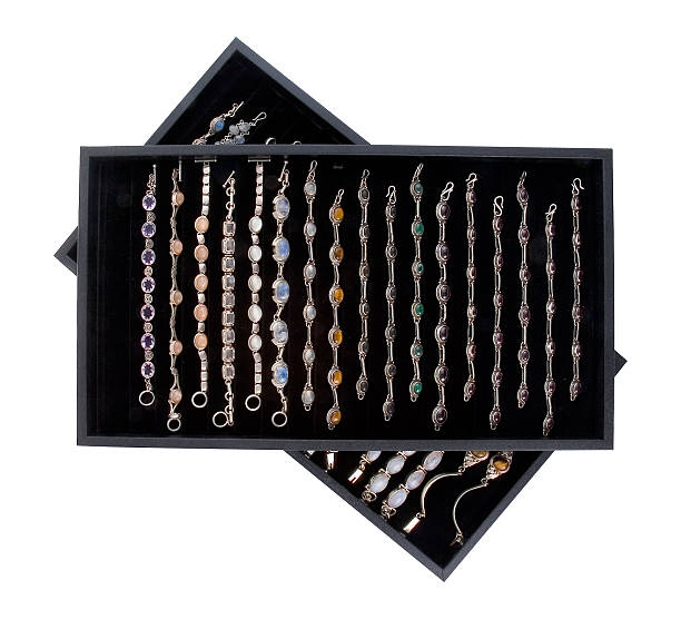 jewelry tray 1 stock photo