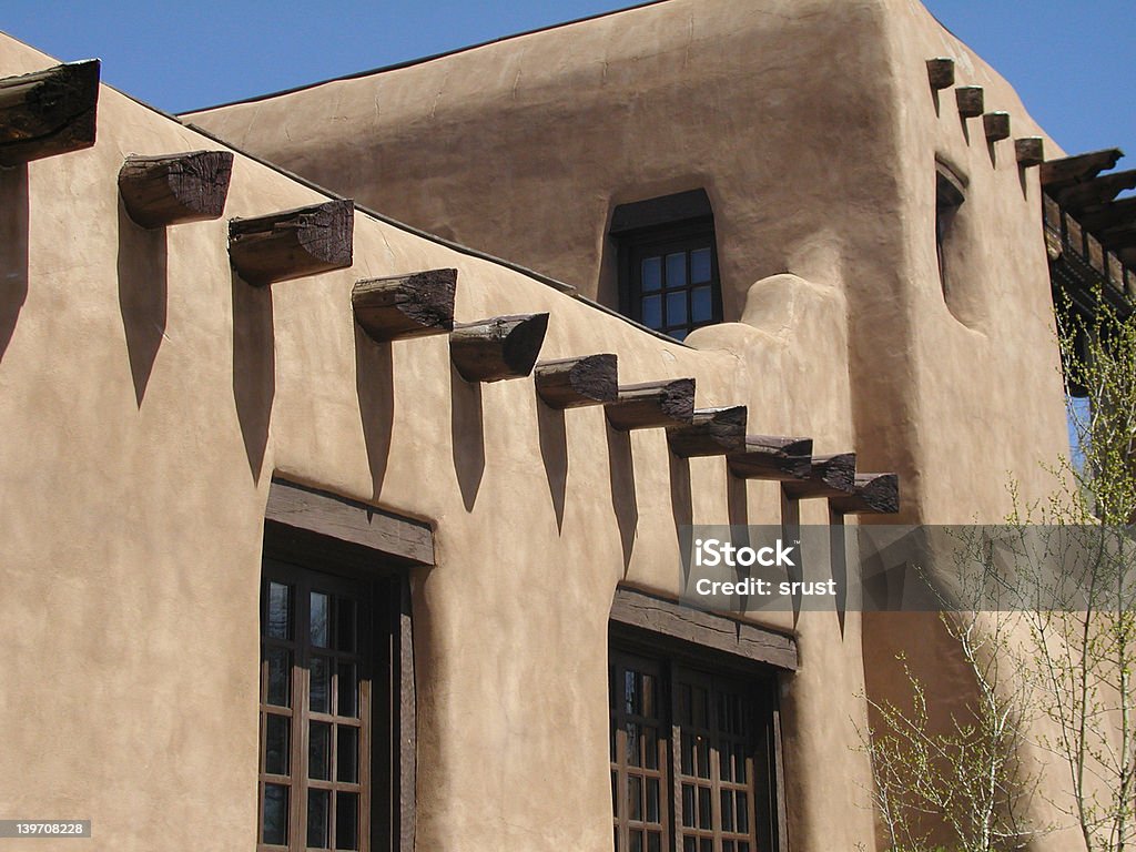 Santa Fe Adobe - Foto stock royalty-free di Adobe