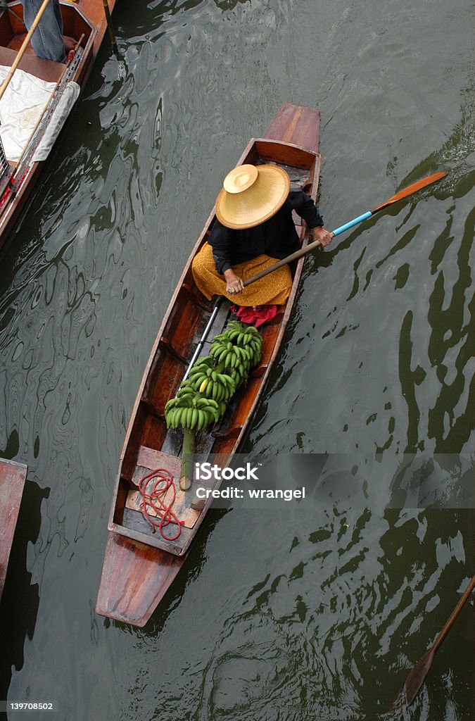 Mercato galleggiante - Foto stock royalty-free di Asia