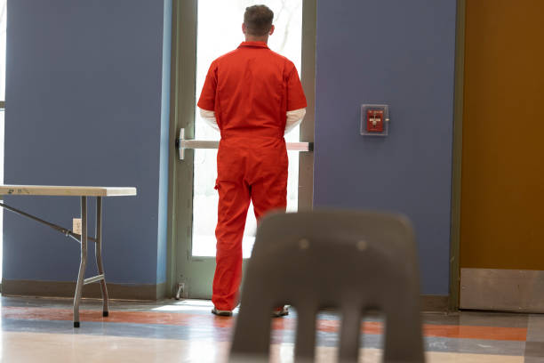 Healthcare in a correctional facility stock photo