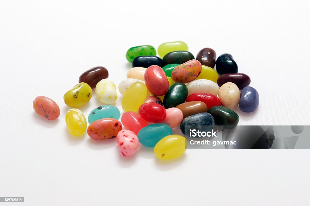 Jelly Bean Куча - Стоковые фото Белый роялти-фри