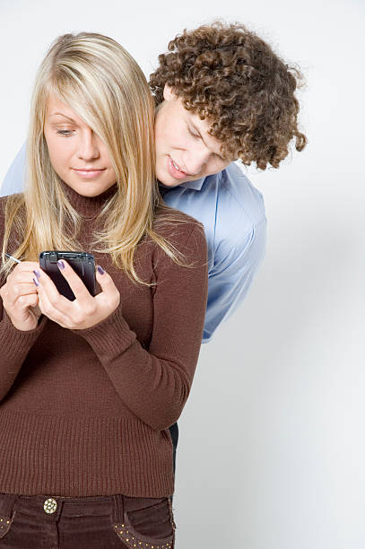 istock Boy and girl / palm 139709701
