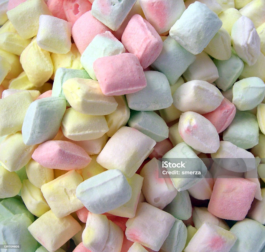 Pastel After Dinner Mints Pile of pillow-puff mints Mint - Candy Stock Photo