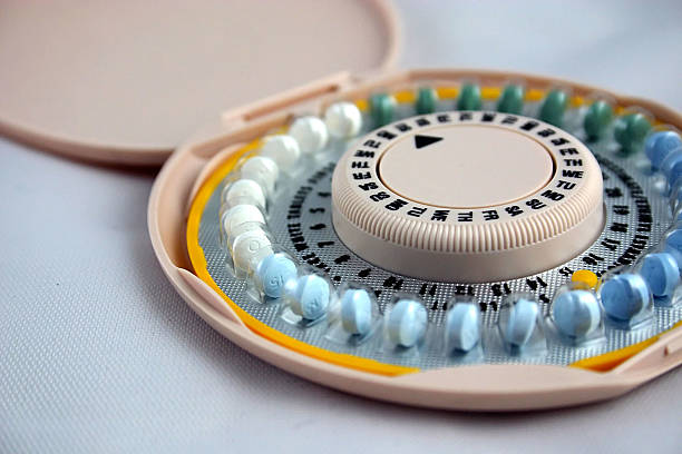 Birth Control Pills A close up of a packet of birth control pills contraceptive stock pictures, royalty-free photos & images
