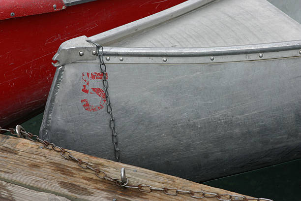 canadian canoe stock photo