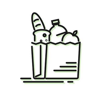 Buy Grocery Items - Stock Icon as EPS 10 File
