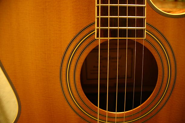Acoustic guitar stock photo