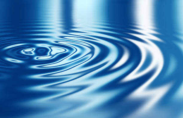 Smoothly water Waves Close-up of rippled water surface rippled stock pictures, royalty-free photos & images