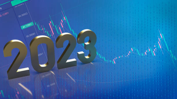 istock number 2023 gold on business background 3d rendering 1397120008