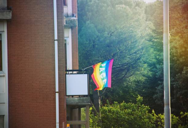 istock Flag with the sign 
