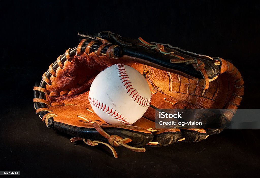 Joueur de Baseball - Photo de Attraper libre de droits