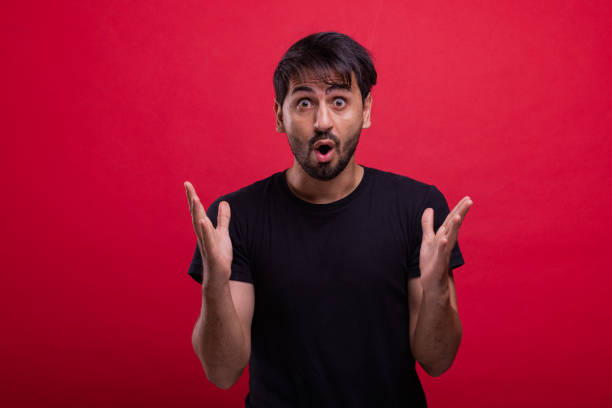 istock Middle east man portrait. Surprise. 1397128292