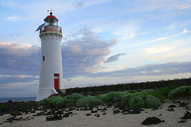 Lighthouse landscape stock photo