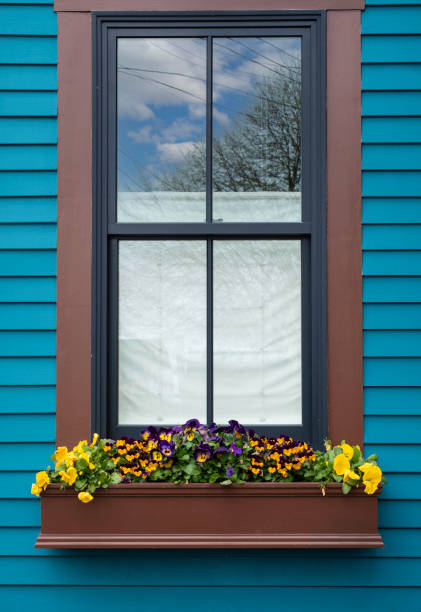 istock Window with a window box full of summer flowers 1397129284