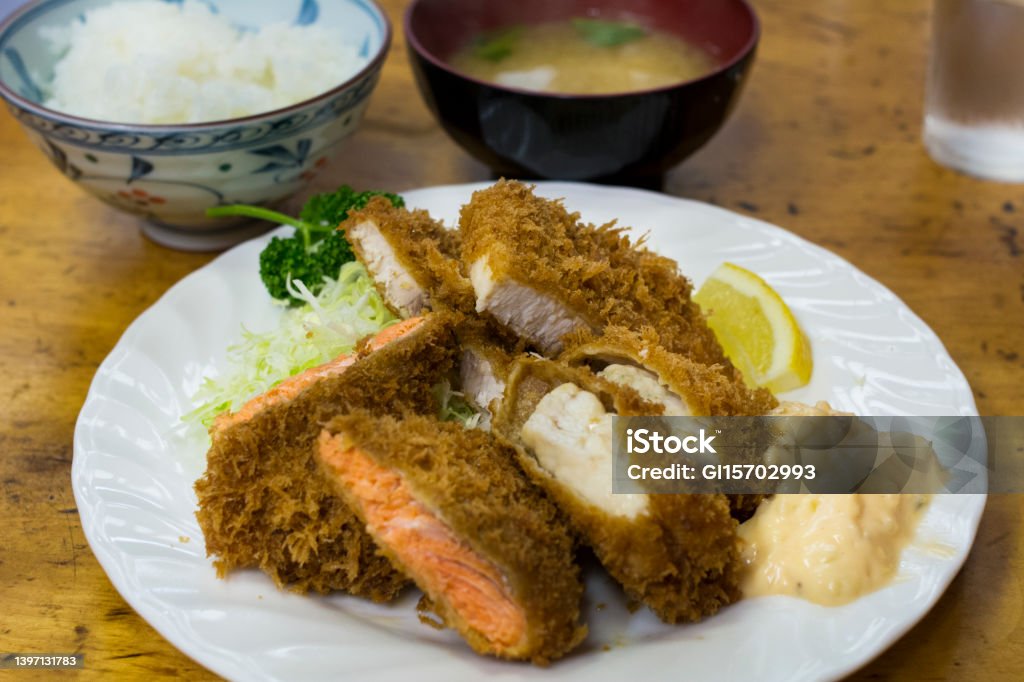 Mixed fried fish set meal The mixed fried fish set meal is a set meal prepared by fried seafood. Capital Cities Stock Photo