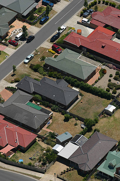 Australian housing aerial Australian housing aerial, in Mornington, Australia australia house home interior housing development stock pictures, royalty-free photos & images