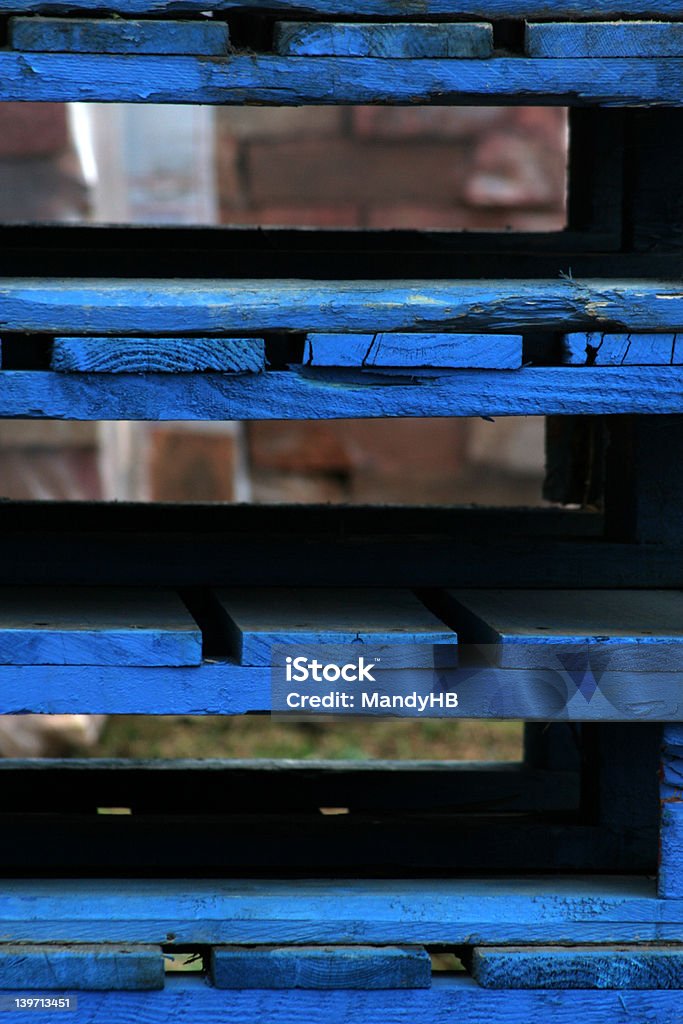 Pálets azul - Foto de stock de Alegre libre de derechos