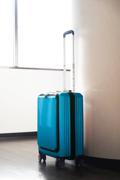istock Blue travel bag and indoor scenery 1397137440