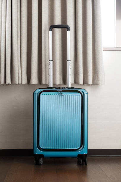 istock Blue travel bag and indoor scenery 1397137452